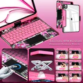 iPadCaseStore New Y2K Color Keyboard Case Compatible with Apple iPad – Pink - Image 3