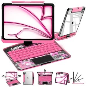 ipadcasestore Rotating iPad Keyboard Case