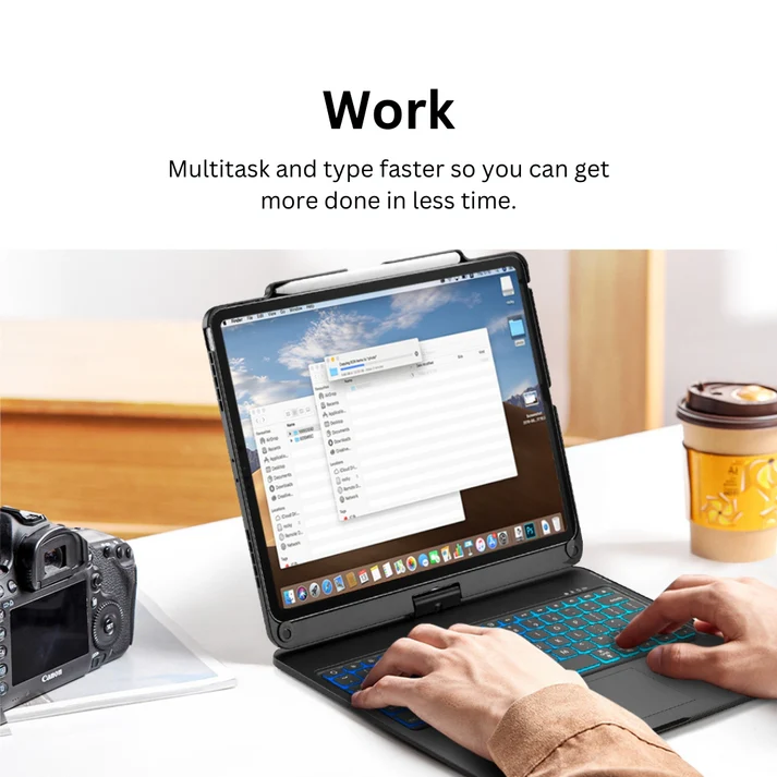 iPadCaseStore Transparent 360° iPad Keyboard Case - Image 2